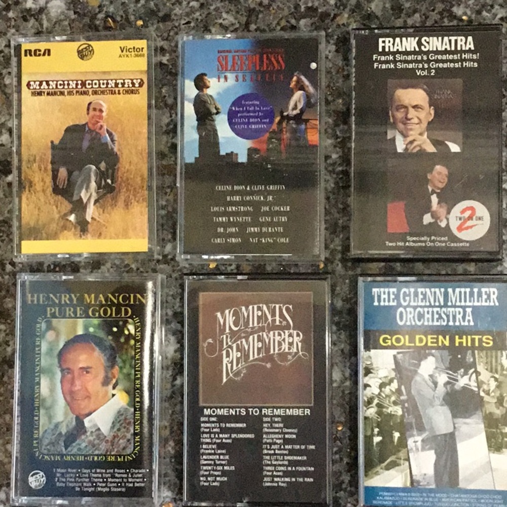 Lot of 6 Cassettes.
